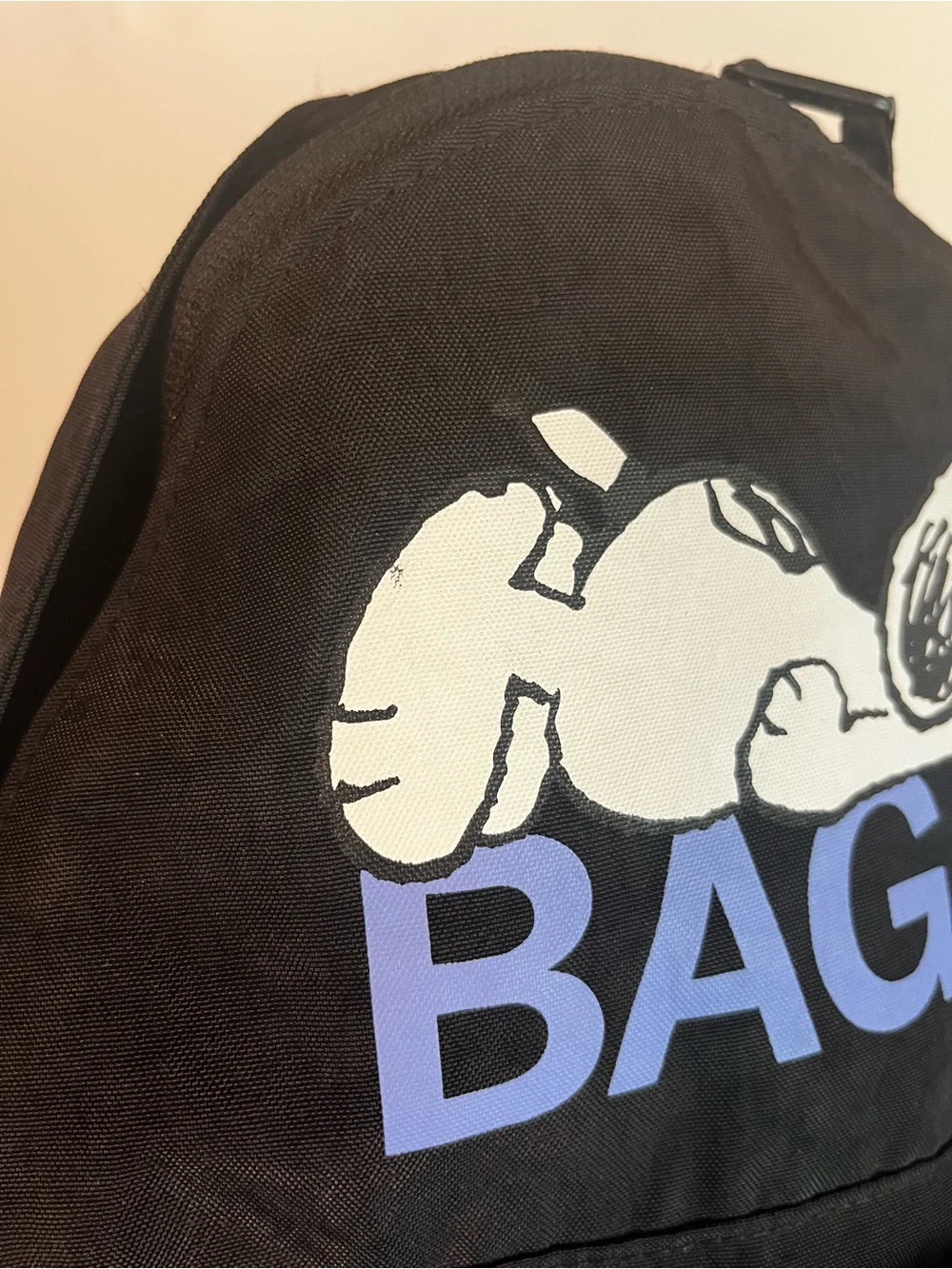 BAGGU x Peanuts Snoopy Medium Nylon Backpack Black